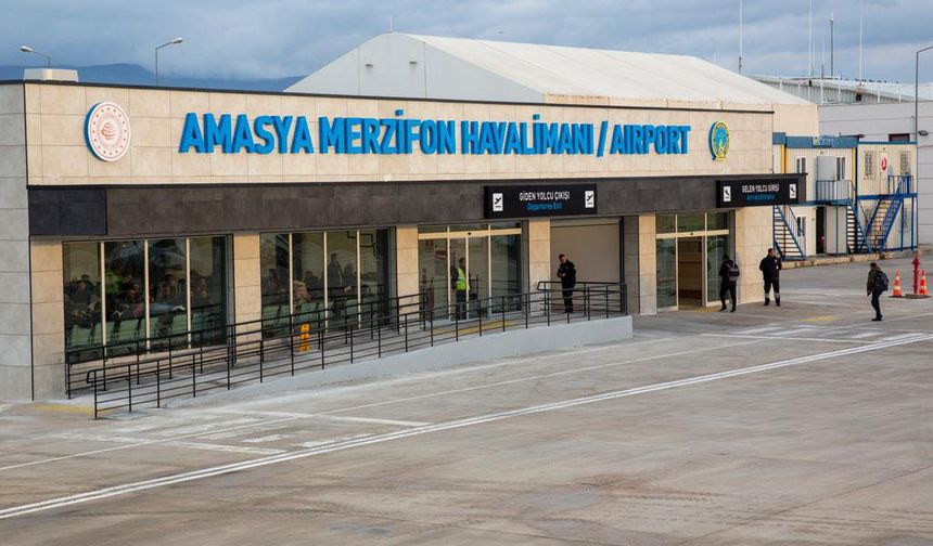 Merzifon Havalimanı temmuz ayında 12 bin 350 yolcu ağırladı