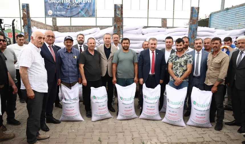 Yerli ve sertifikalı buğday tohumları ücretsiz dağıtıldı