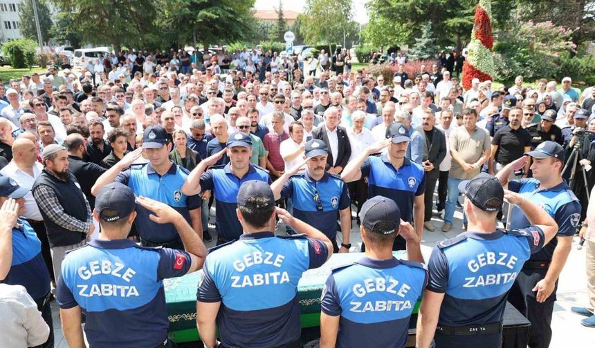 Gebze Belediye Başkan Yardımcısı son yolculuğuna uğurlandı