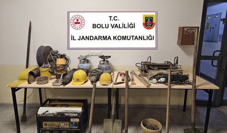 Kaçak definecilere suçüstü