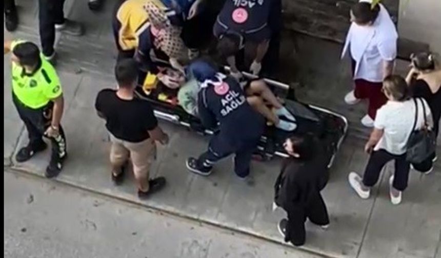 Yola fırlayan çocuğa motosiklet çarptı