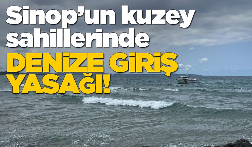Kuzey sahillerinde denize giriş yasağı