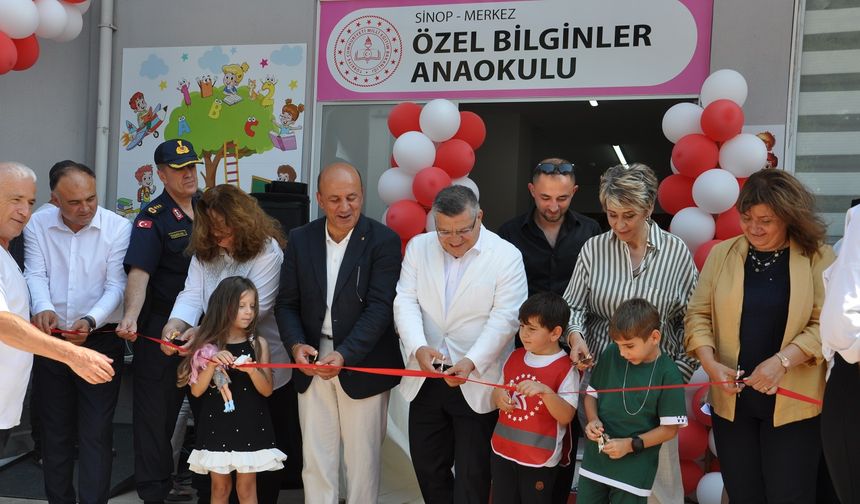 Sinop Özel Bilginler Anaokulu törenle açıldı