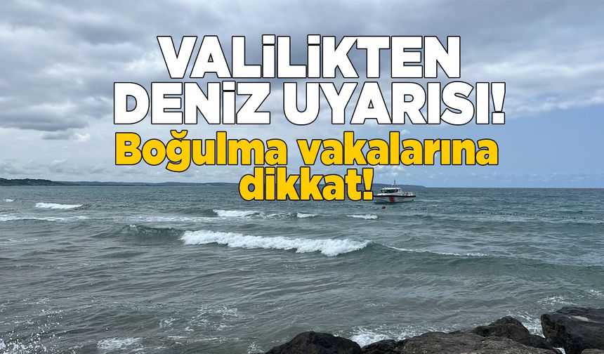 Sinop'un kuzey sahillerinde deniz uyarısı