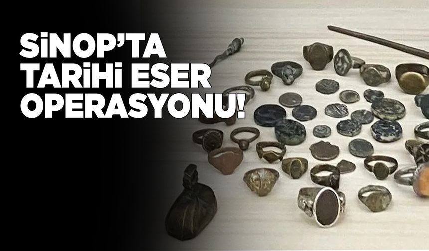 Sinop’ta tarihi eser kaçakçıları yakalandı