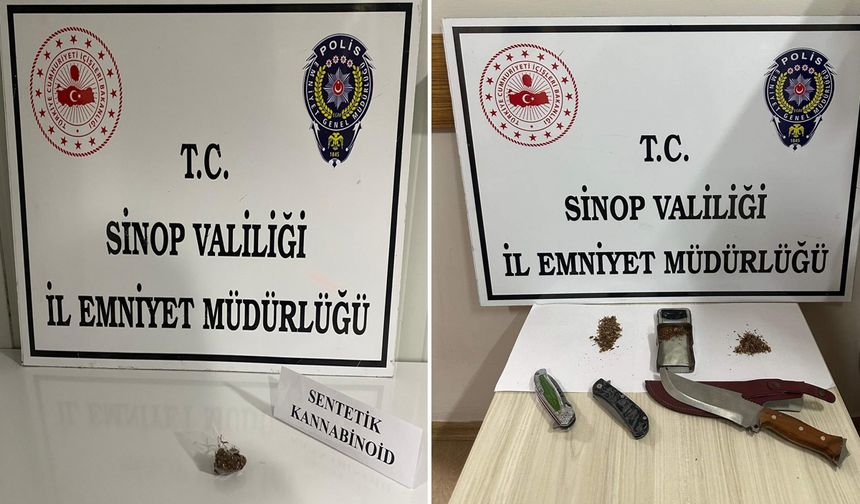 Sinop'ta narkotik operasyonunda 3 şüpheli yakalandı