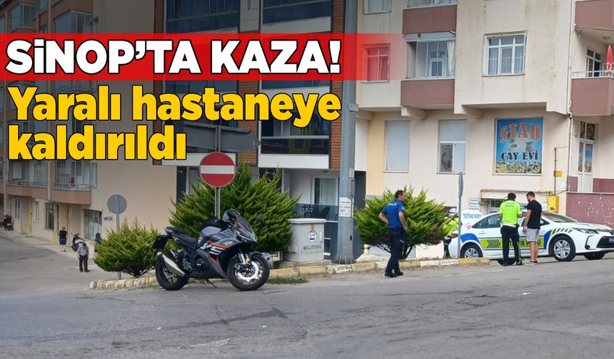 Kent merkezinde kaza: Yaralı hastaneye kaldırıldı