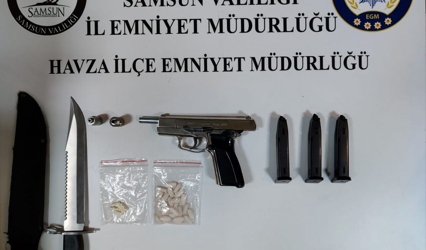 Havza'da narkotik operasyonunda 1 zanlı yakalandı