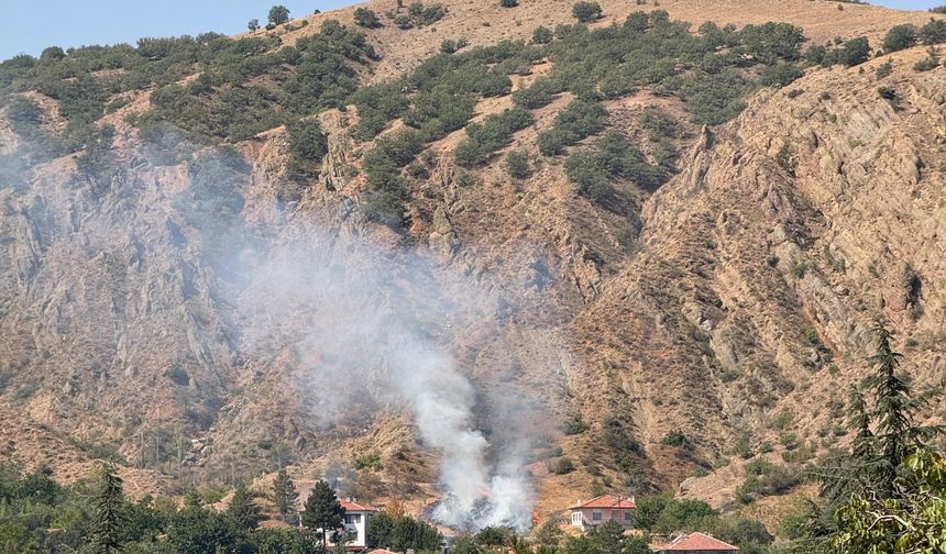 Uğurludağ'da çıkan ot yangınına müdahale edildi