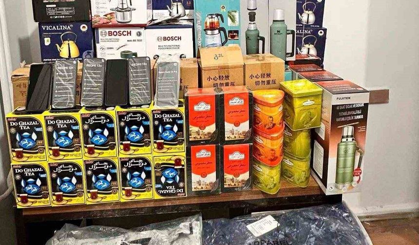 Gümrük kaçağı malzemeler ele geçirildi