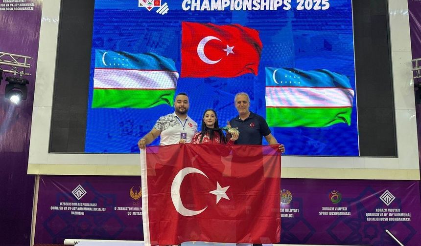 Milli halterci Şevval İnce Asya şampiyonu oldu