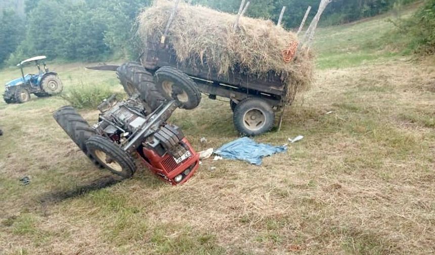 Traktörün altında kalan sürücü yaşam savaşını kaybetti
