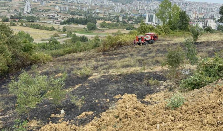 Yangın çıkartan şahıs ekipleri alarma geçirdi