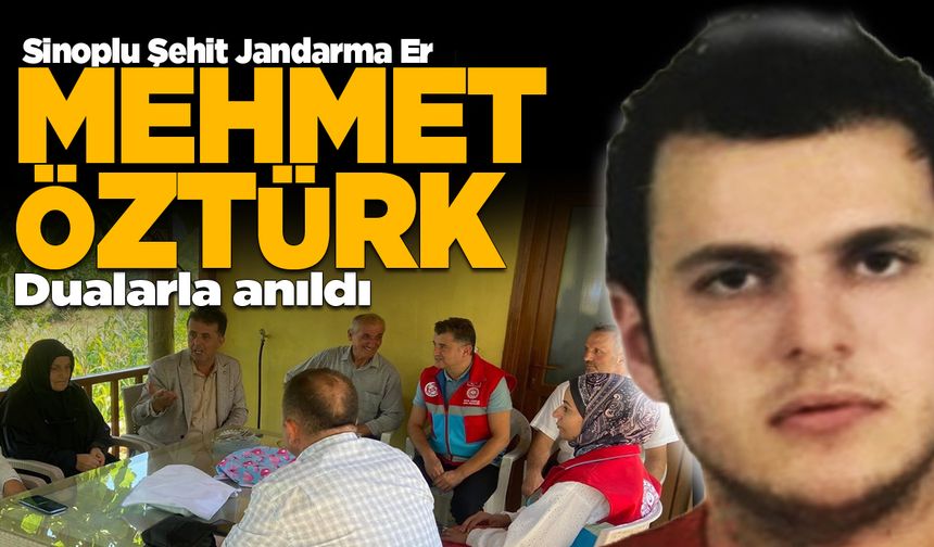 Sinoplu şehit, şehadet yıldönümünde anıldı