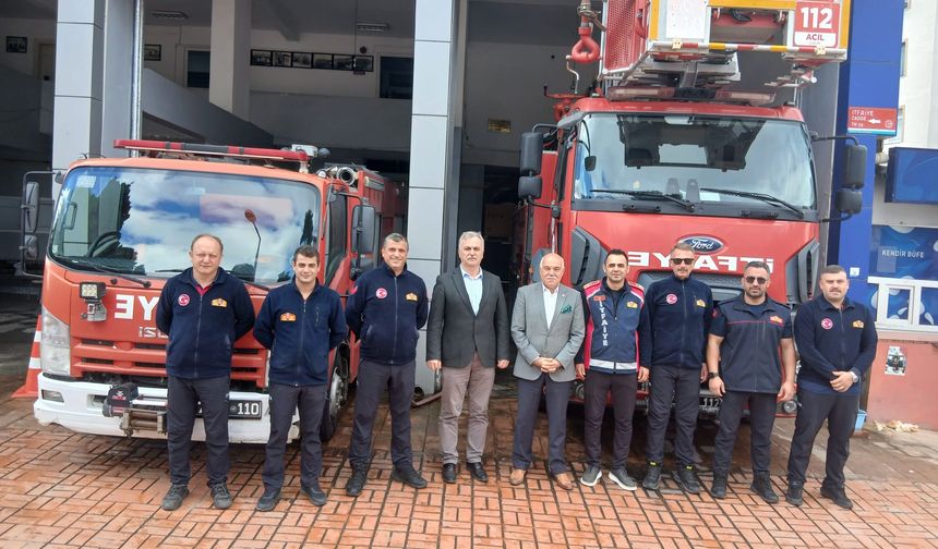 THK Sinop yönetimi, İtfaiye Haftası'nı kutladı
