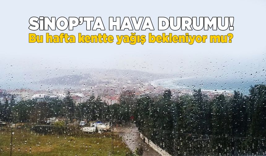 Meteoroloji Sinop'a dair tahminleri yayımladı