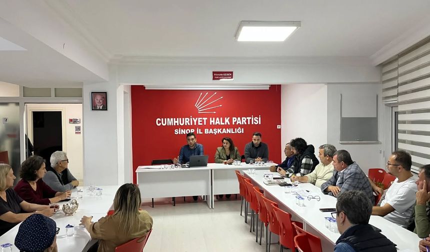 CHP Sinop’ta haftalık yönetim toplantısını yaptı