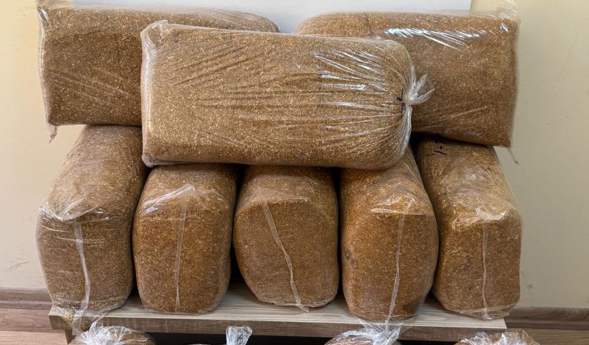 60 kilo kaçak tütün yakalandı