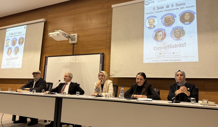 Trabzon'da 5 Şair 5 Soru paneli düzenlendi