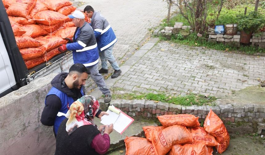 Canik'te ihtiyaç sahibi ailelere ısınma desteği