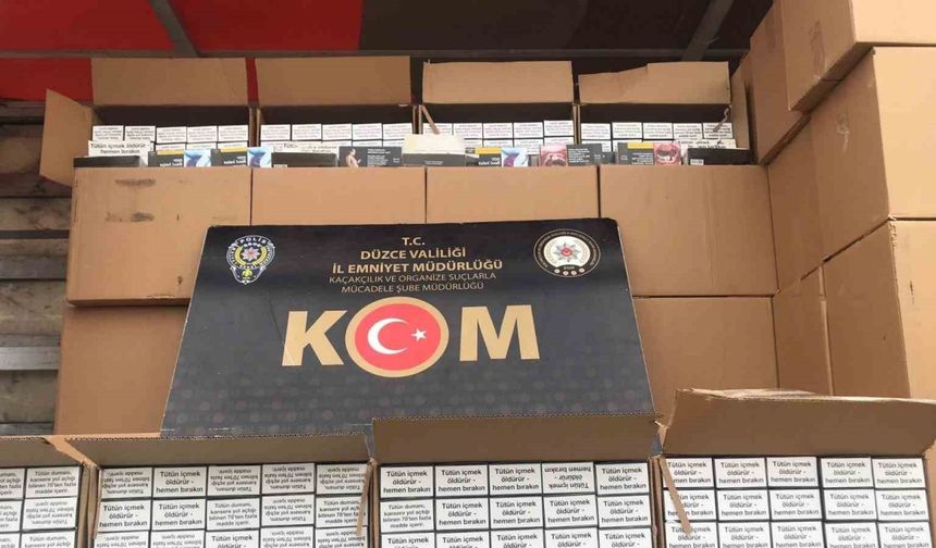 Düzce’de kaçakçılığa karşı uygulama