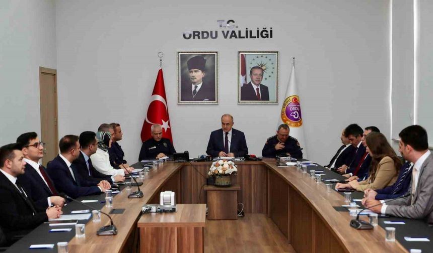 Vali Erol Ordu'nun asayiş verilerini açıkladı
