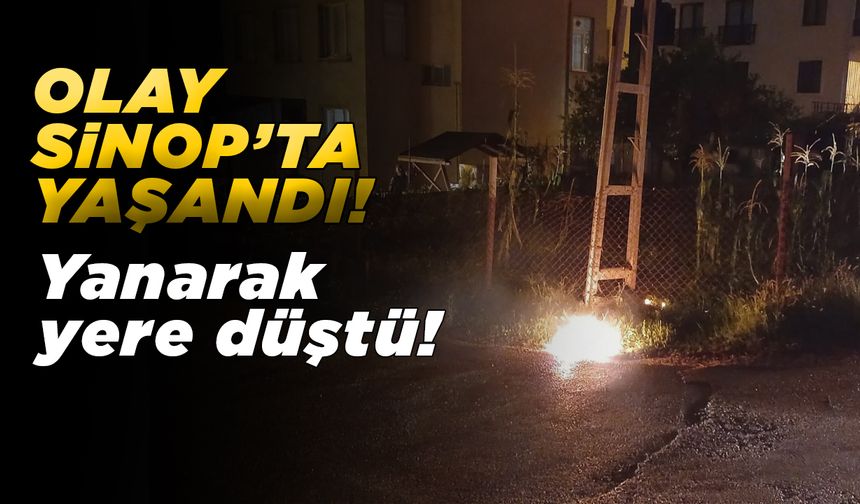 Yanarak yere düştü: Mahallede panik yaşandı