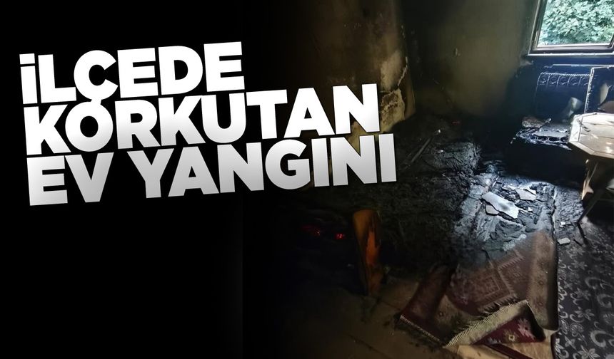 Ev yangını maddi hasara yol açtı