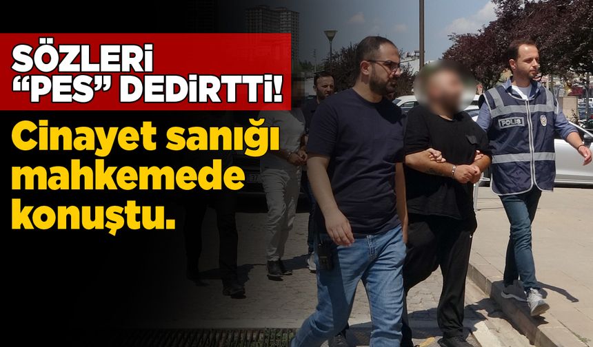 Cinayet sanığının mahkemedeki sözleri pes dedirtti