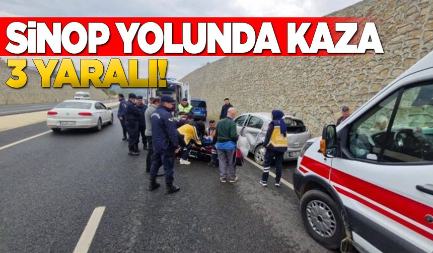 Cenazeye giden aile kaza yaptı: 3 yaralı