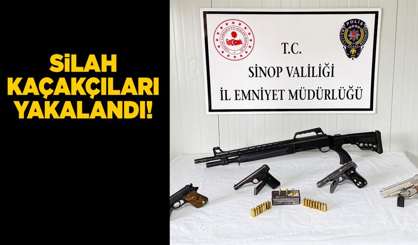 Sinop'ta kaçak silah operasyonu