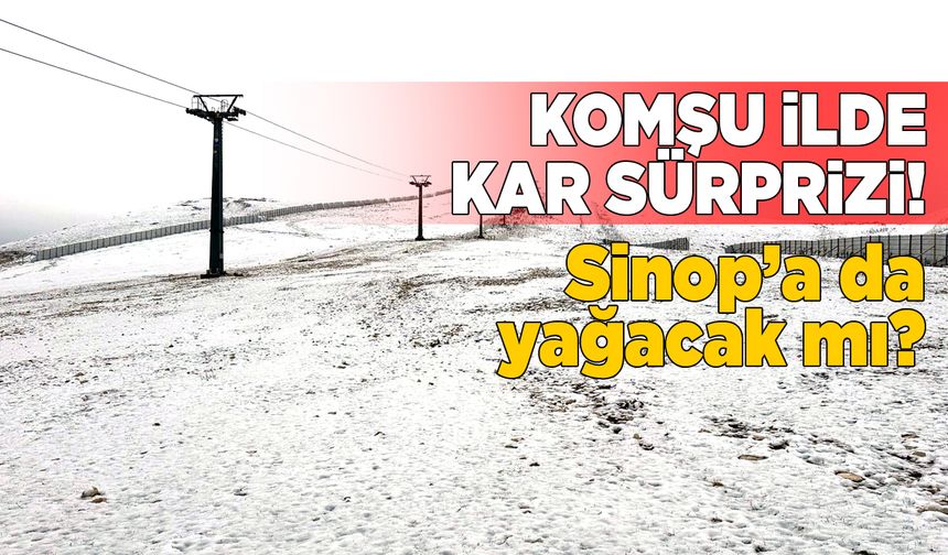 Samsun'a mevsimin ilk karı yağdı!
