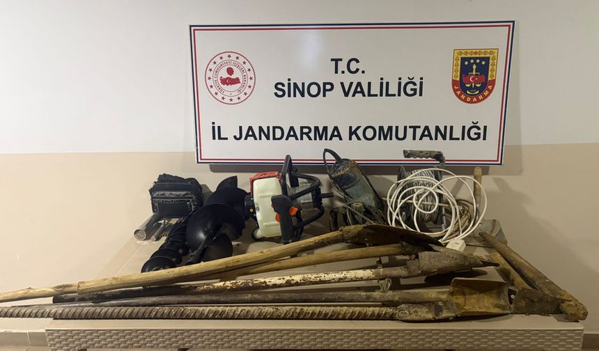 Kaçak kazı operasyonunda 8 şüpheli yakalandı
