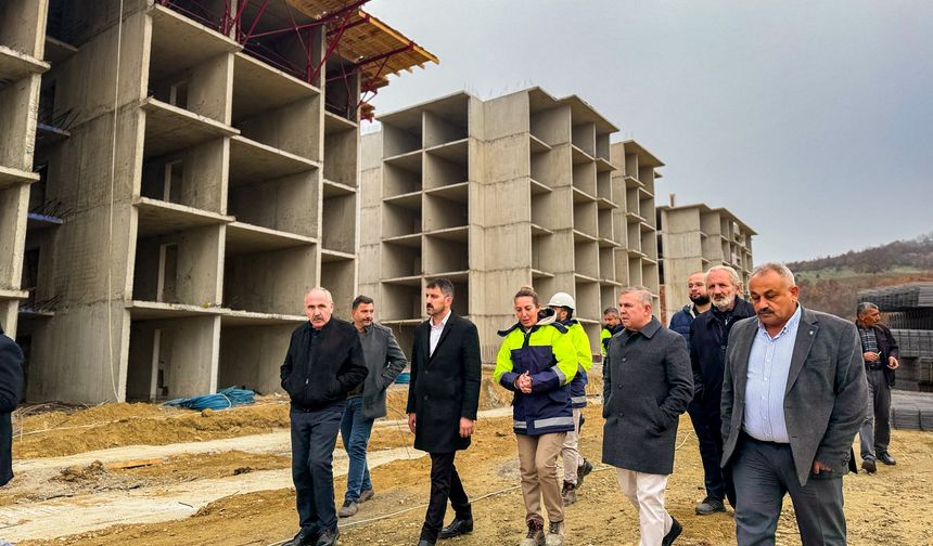 Saraydüzü TOKİ konutlarında çalışmalar sürüyor