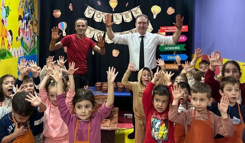 Sinop’ta minik eller çömlek sanatıyla tanıştı