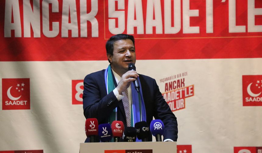 Saadet Partisi Genel Başkanı Arıkan, Rize'de konuştu