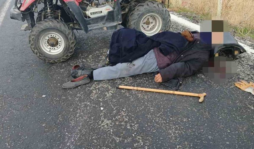 ATV ile takla atan sürücü ağır yaralandı