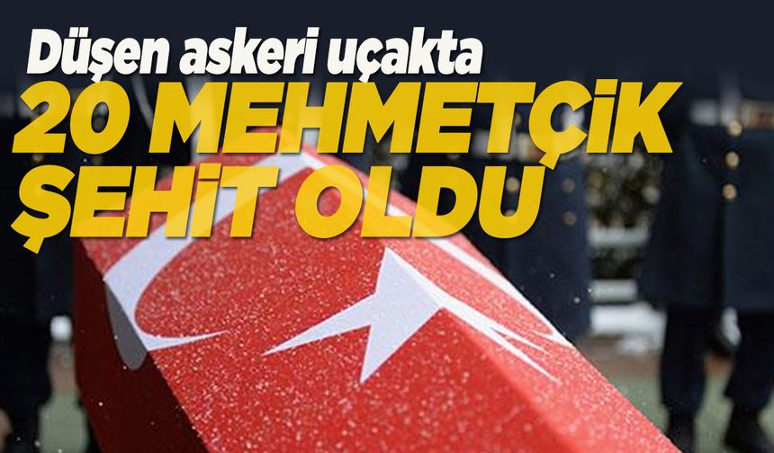 Uçak kazasında şehit olanların isimleri açıklandı