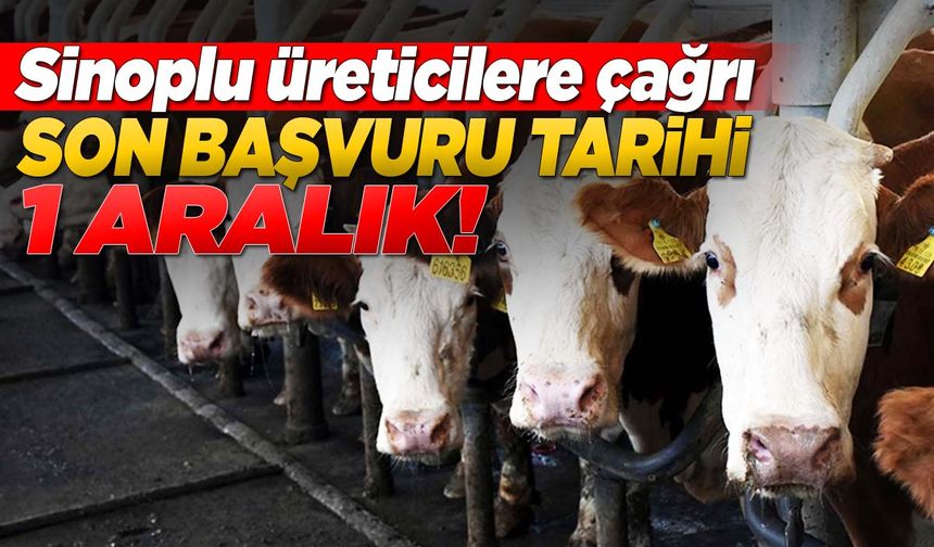 Sinop İl Tarım ve Orman Müdürlüğü'nden önemli hatırlatma