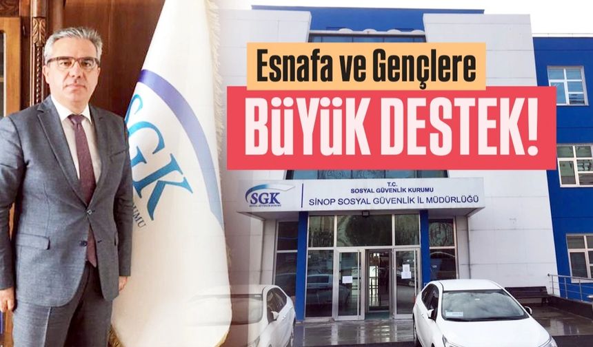 Esnaf ve gençlere büyük destek!