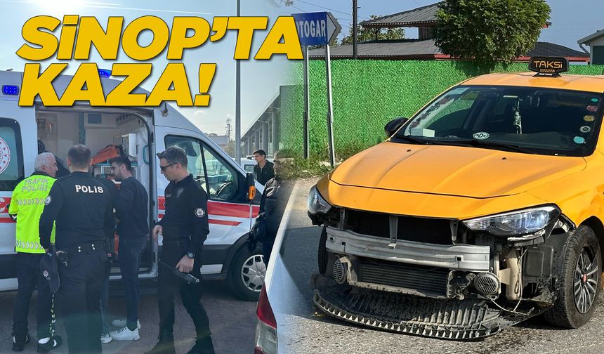 Otomobil ile motosiklet çarpışması sonucu bir kişi yaralandı