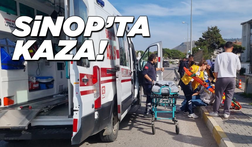 Devrilen motosikletteki kişi yaralandı