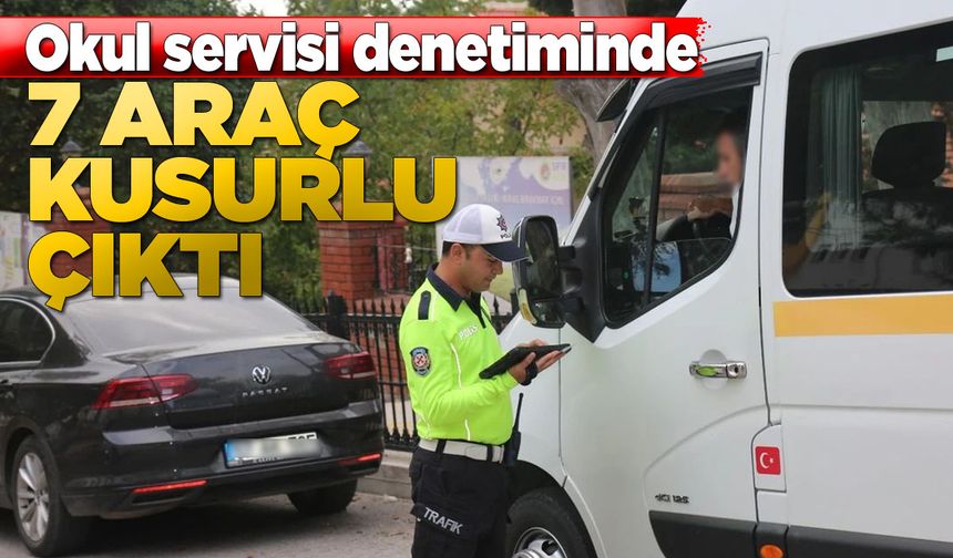 Sinop’ta 7 okul servisine 29 bin 812 lira ceza