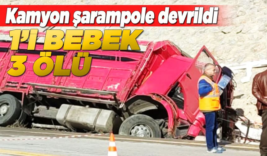 Sinop yolunda kaza: 1'i bebek 3 kişi öldü