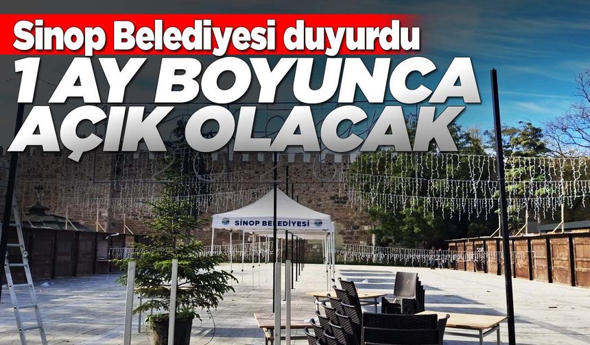 Sinop’ta yılbaşı pazarı kuruluyor
