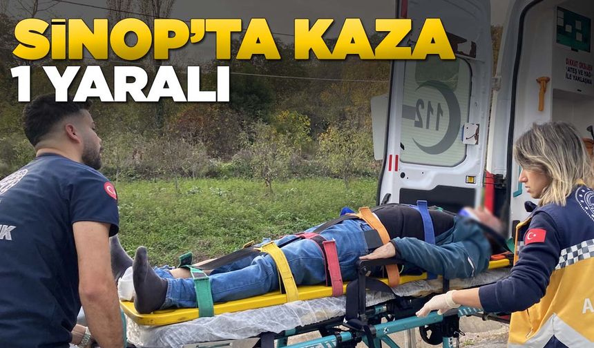 Motosiklet bariyere çarptı: 1 yaralı