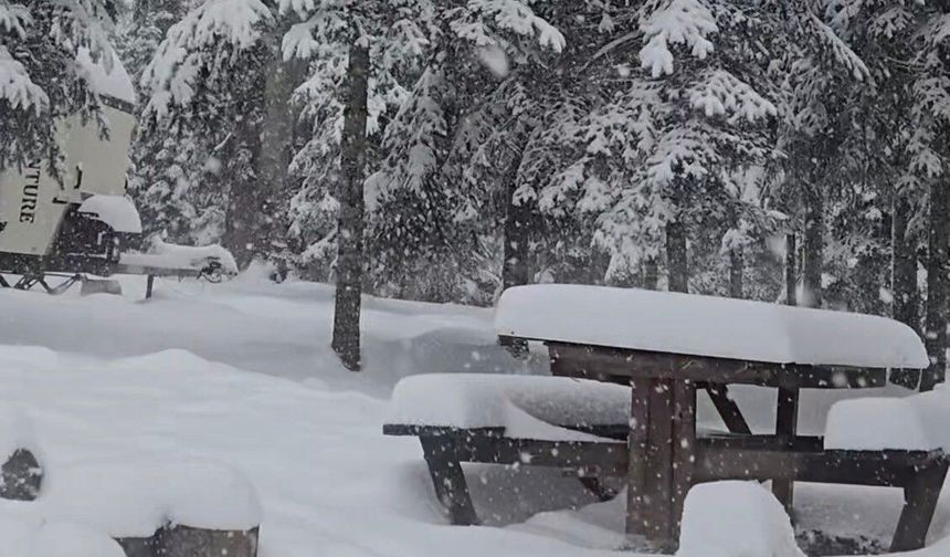 Düzce'nin yüksek kesimleri beyaza büründü