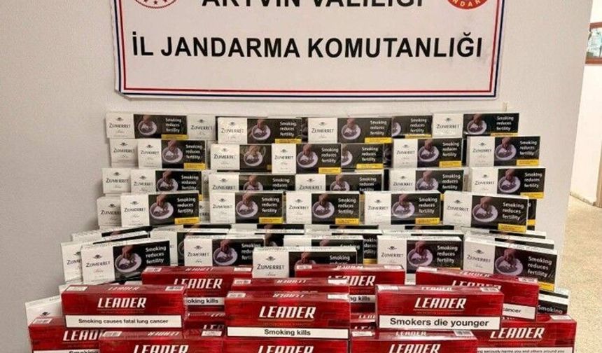 9 bin 690 paket sigara ele geçirildi