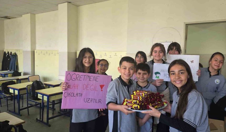 Öğretmenler ve öğrenciler birbirlerine moral oldu