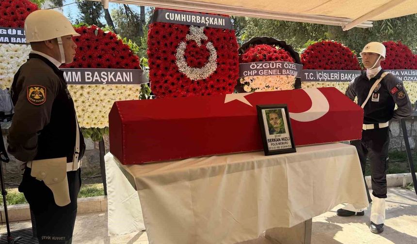 Şehit polis gözyaşlarıyla uğurlandı